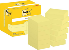 Bild zu Post-it Notizen Kanariengelb, Packung mit 12 Blöcken, 100 Blatt (51mm x 38mm) pro Block für 6,64€