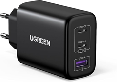 Bild zu UGREEN USB C Ladegerät 65W 3-Port USB-C Netzteil für 21,99€