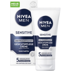 Bild zu NIVEA MEN Sensitive Gesichtspflege 24 Stunden Feuchtigkeitscreme 75ml für 3,99€ (Vergleich: 9,94€)