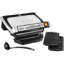 Bild zu Tefal OptiGrill+ GC716D mit Waffeleinsatz und Schöpfkelle für 127,95€ (Vergleich; 164,49€)