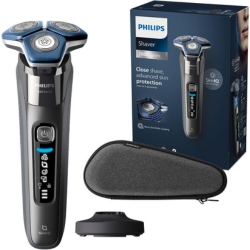 Bild zu PHILIPS S7000 elektrischer Nass- und Trockenrasierer mit aufklappbarem Trimmer, Ladestation & Reiseetui S7887/35 für 99€ (Vergleich: 134,99€)