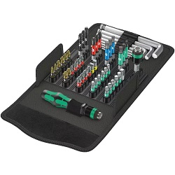 Bild zu 52-teiliges Werk­zeug-Set Wera Kraftform Kompakt 100 (05057460001) für 53,91€ (Vergleich: 62,99€)