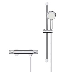 Bild zu Grohe Grohtherm 1000 Performance Thermostatbatterie mit Brausegarnitur für 135,90€ (Vergleich: 164,37€)