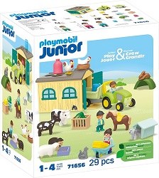 Bild zu Playmobil Junior Bauernhof-Abenteuer (71656) für 24,99€ (Vergleich: 44,99€)