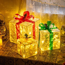 Bild zu Solpex LED Geschenkboxen mit Fernbedienung und App-Steuerung im 3er Pack für 17,99€ (Sonst: 35,99€)