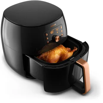 Bild zu Philips HD9867/90 Airfryer XXL Heißluftfritteuse (7,3 Liter, 2.225 Watt) für 129€ (Vergleich: 164€)