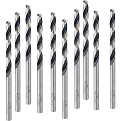 Bild zu 10er-Pack Bosch Professional HSS Spiralbohrer PointTeQ, für Metall, 9,3 x 81 x 125 mm für 7,51€ (Vergleich: 12,71€)