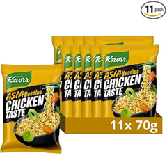 Bild zu Knorr Instant Nudeln Chicken Taste schneller Asia Snack fertig in nur 3 Minuten 11x 70 g für 4,42€