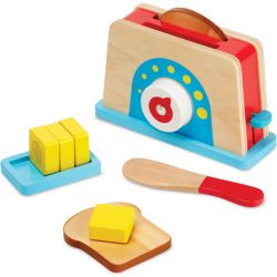 Bild zu Melissa & Doug Toasterset, Holz-Küchenspielzeug für Kinder für 5,74€ (Vergleich: 16,26€)