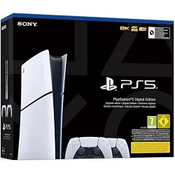 Bild zu [B-Ware] Sony PlayStation 5 Slim 1TB Digital Edition (CFI-2016B01Y) mit zwei Controllern für 329,90€ (Vergleich: 419€)