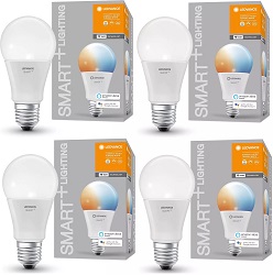 Bild zu Ledvance LED Smart Wifi Lampe im 4er Pack (E27, 14 Watt, 2700-6500K) für 12,99€ (Vergleich: 24,78€)