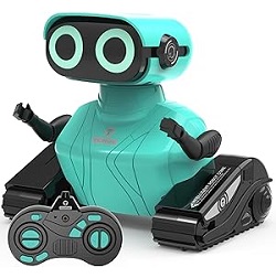 Bild zu GILOBABY Ferngesteuereter Kinder-Roboter mit LED-Augen und Musik für 13,79€