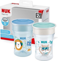 Bild zu NUK Magic Cup Trinklernbecher im Doppelpack für 12,59€ (Vergleich: 19,98€)