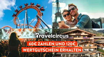 Bild zu Aldi-Deals: 120€ Travelcircus Wertgutschein für 60€