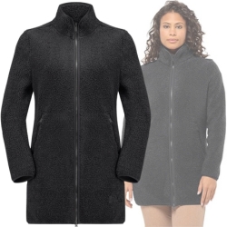 Bild zu Jack Wolfskin High Curl Coat W Damen-Fleecejacke, Schwarz, Gr.: XS, S, L, XL für 62,26€ (Vergleich: 84,94€)