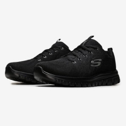 Bild zu Skechers Damen Graceful Get Connected Sneaker, Schwarz, Gr.: 35 – 41 für 27,96€ (Vergleich: 49,95€)